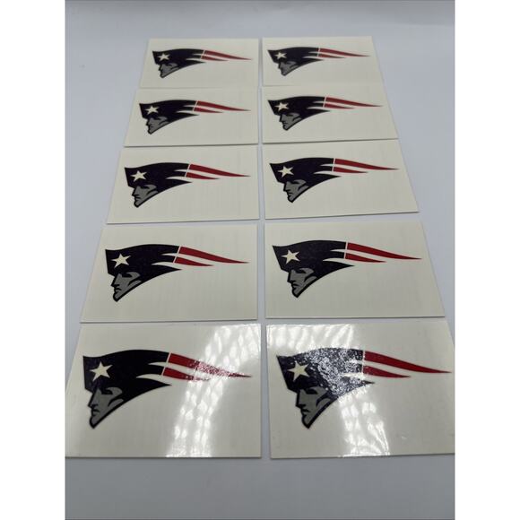 NFL New England Patriots 10 Pack Temporary Tattoos Face & Body Football Tattoo - Picture 4 of 9